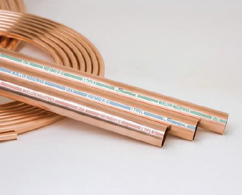 FAWAZ Mueller Industries FAWAZ ASTM B88 Streamline® Copper Tube Type L & K for Plumbing General Products UAE
